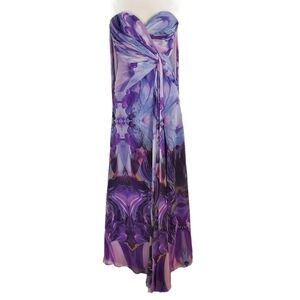 Faviana Couture Violet Sweetheart Chiffon Dress